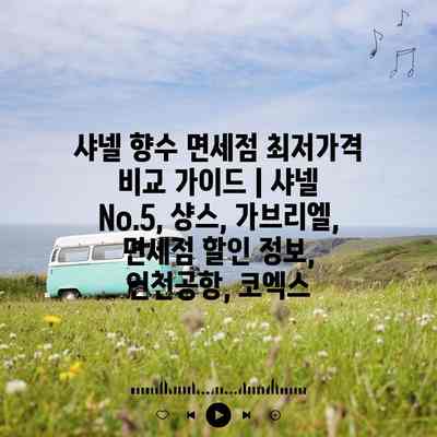 샤넬 향수 면세점 최저가격 비교 가이드 | 샤넬 No.5, 샹스, 가브리엘, 면세점 할인 정보, 인천공항, 코엑스