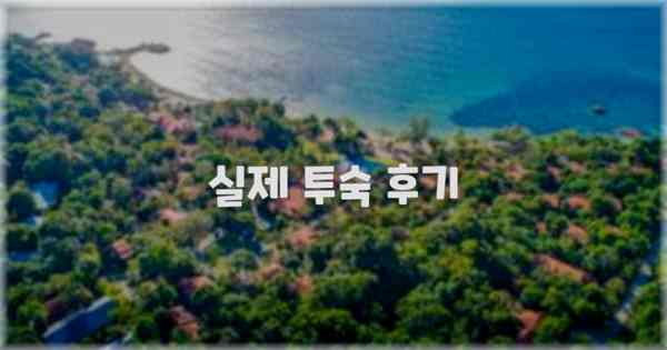 💬 실제 투숙 후기