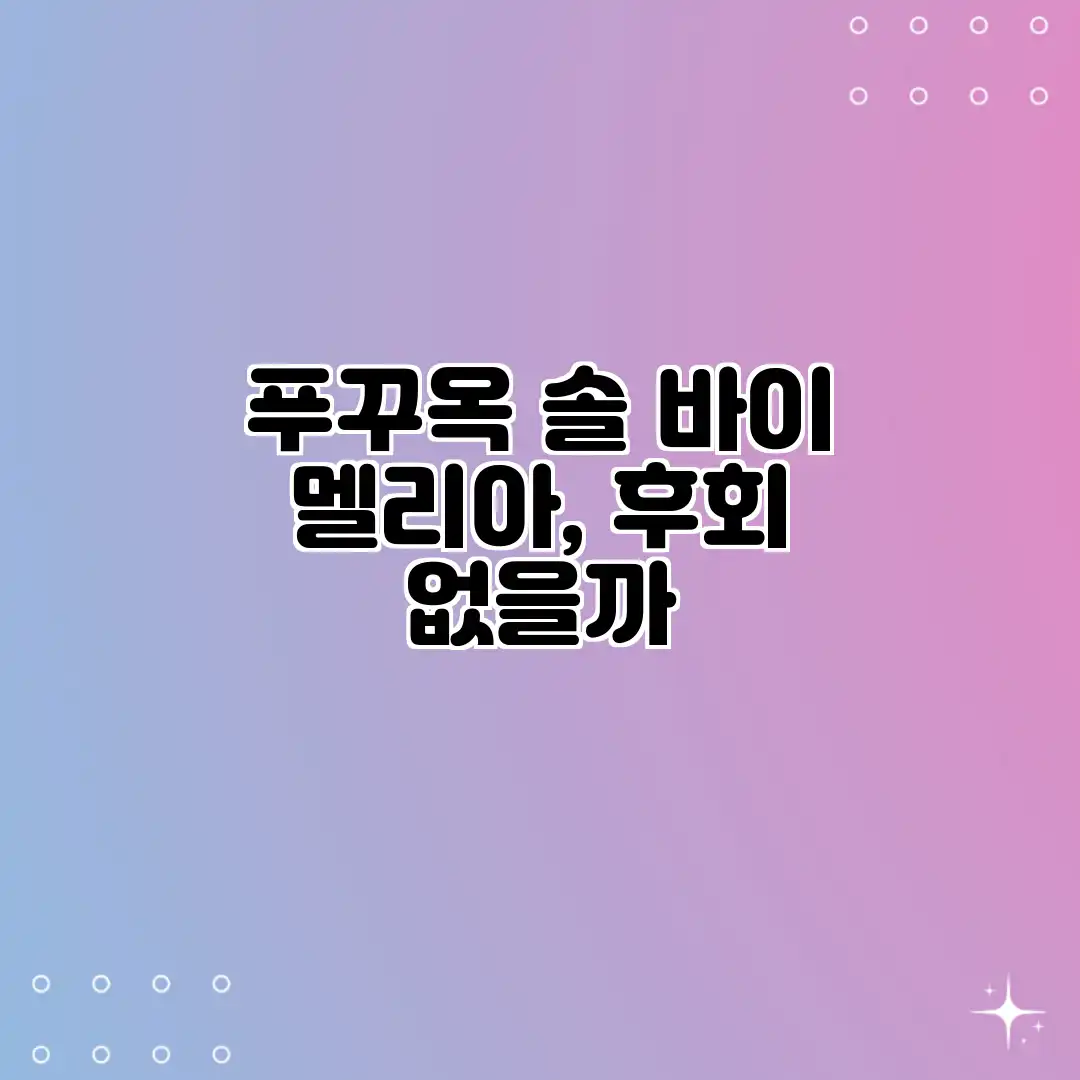 푸꾸옥 솔 바이 멜리아, 후회 없을까? 푸꾸옥 솔 바이 멜리아, 후회 없을까?